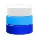 Three horizontal colored bands representing data layers or risk levels